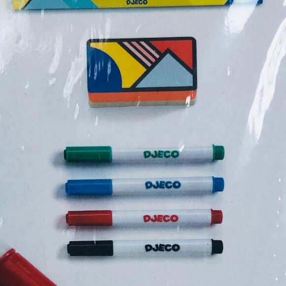 New Sealed Djeco Wooden Magnetic White Board For Age 3+ - Picture 11 of 13